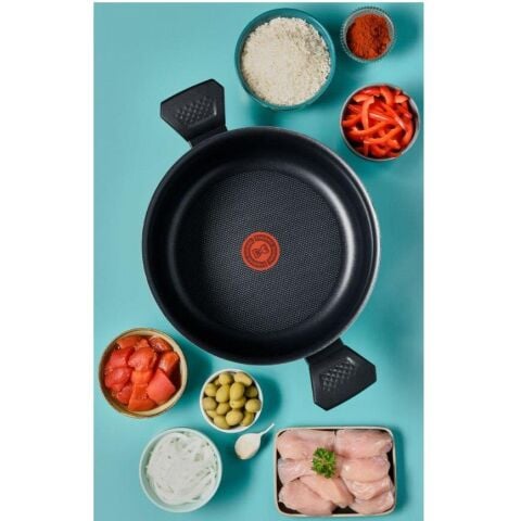 Tefal 1X Simply Clean 24 cm Derin Tencere Titanium Yapışmaz Kaplama - 2100118518