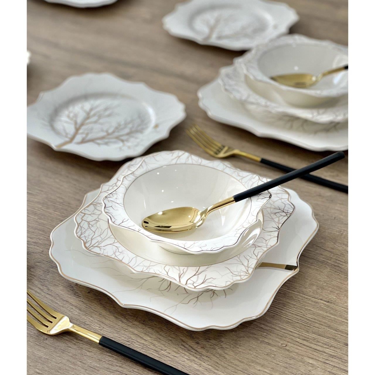 Acar Bone Porselen Norwood 24 Parça Yemek Takımı LRN-21-0364/2