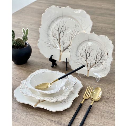 Acar Bone Porselen Norwood 24 Parça Yemek Takımı LRN-21-0364/2