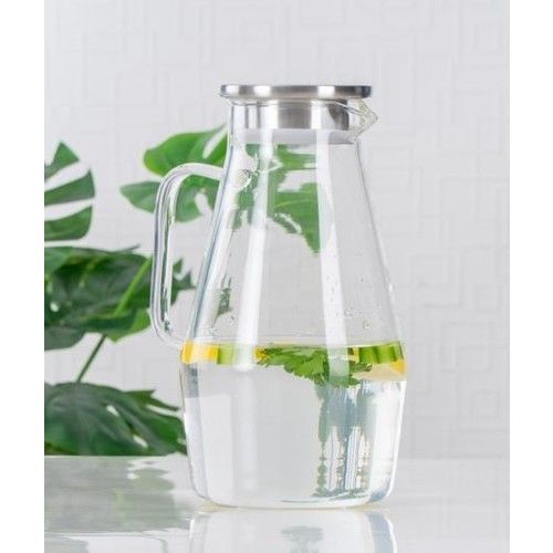 Acar Bloom Metal Kapaklı Silindir 2000 ml Cam Sürahi AC-9351/12