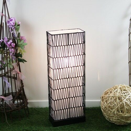 Ancel  Siyah Metal Orta Boy Dikdörtgen Lambader AN316St68-56M