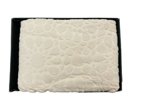 Sesli Home Emboss Battaniye Tek Kişilik Ekru 160*220 MOD274