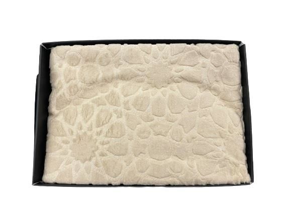 Sesli Home Emboss Battaniye Tek Kişilik Beyaz 160*220 MOD113