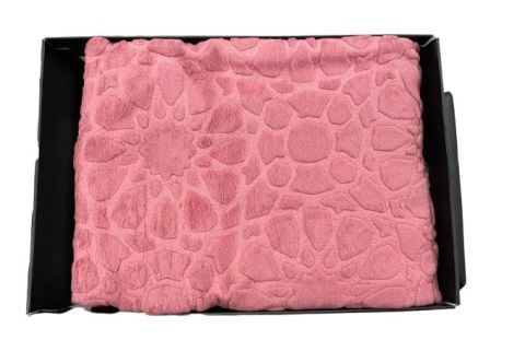 Sesli Home Emboss Battaniye Tek Kişilik Pembe 160*220 MOD350