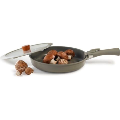 Neoflam Midas Gri 6 Parça Ayrılabilen Saplı Iç Içe Geçebilen Indüksiyonlu Tencere Tava Seti D-NEOMDS6I-07