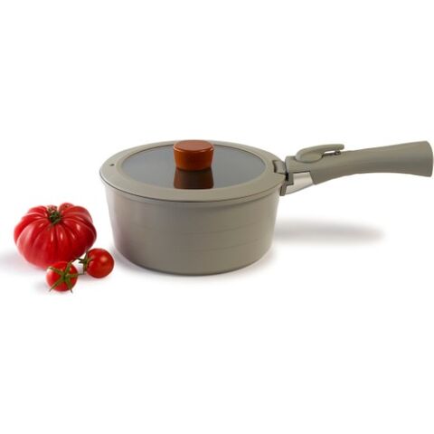 Neoflam Midas Gri 9 Parça Ayrılabilen Saplı Iç Içe Geçebilen Indüksiyonlu Tencere Tava Seti D-NEOMDS9I-07