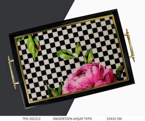 Beyler Dikdörtgen Ahşap Tepsi 1TPO-202312