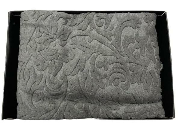 Sesli Home Emboss Battaniye Çift Kişilik Antrasit 220*240 SAR578Ç
