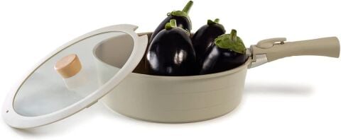 Neoflam Midas Bej 11 Parça Ayrılabilen Saplı İç İçe Geçebilen Tencere Tava Seti