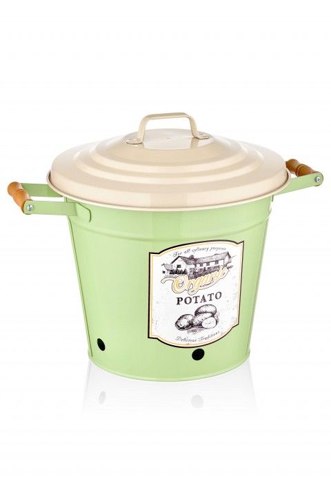 The Mia Patates Kovası Saklama Kabı - Yeşil - GLV0013
