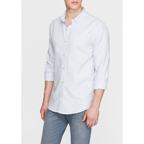 MAVİ Cepsiz Buz Mavisi Gömlek 020579-28436