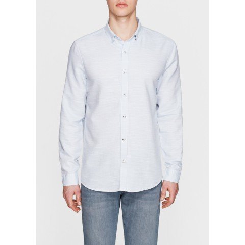 MAVİ Cepsiz Buz Mavisi Gömlek 020579-28436