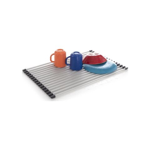 Primanova Pasa ve Isıya Dayanıklı Alüminyum Lavabo Üstü Katlanabilen Bulaşıklık Mutfak Rafı Nihale