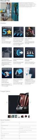 Rowenta RO7253EA SilenceForce Cyclonic Toz Torbasız Elektrikli Süpürge - 2211400716