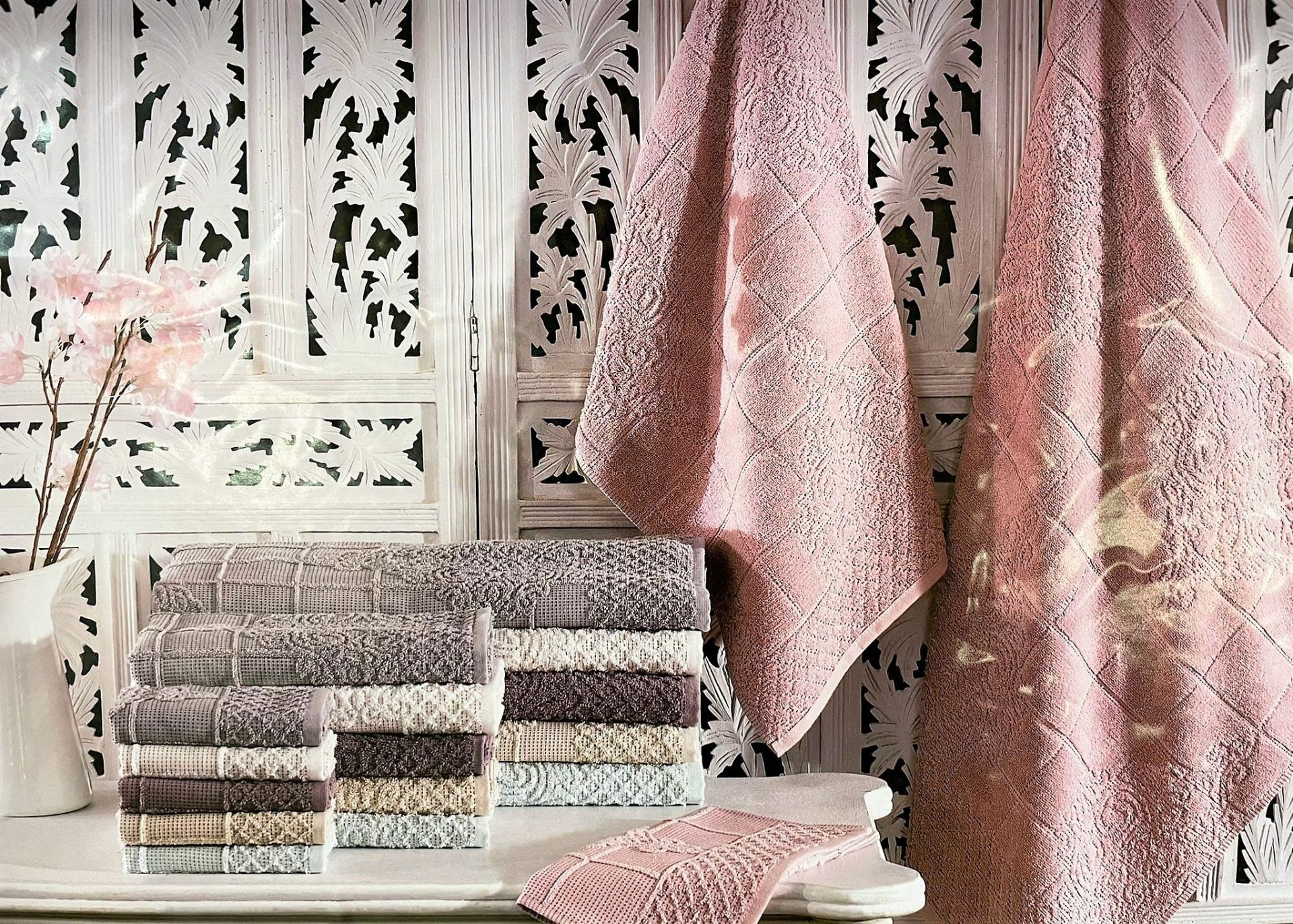 Gelin Home Assos 3 Lü Havlu Set Gül Kurusu 2182.1229