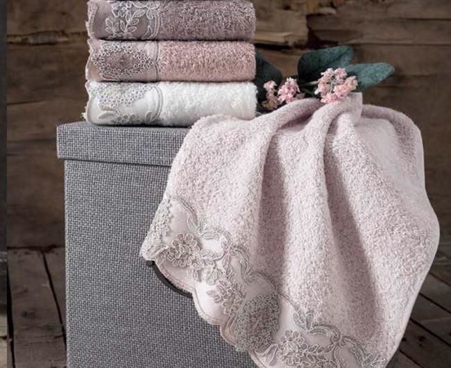 Pupilla Collection 30*50  Bambo Marta Güpürlü  3'lü Kutu Mutfak Havlusu  3384001034