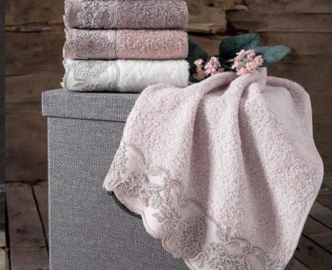 Pupilla Collection 30*50  Bambo Marta Güpürlü  3'lü Kutu Mutfak Havlusu  3384001034