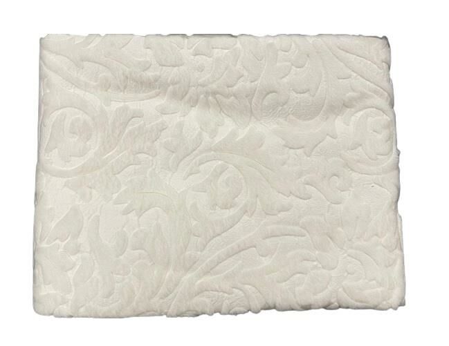 Sesli Home Emboss Battaniye Tek Kişilik Beyaz 160*220 SAR113