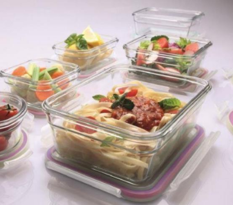 Glasslock Yuvarlak Cam Saklama Kabı 2000ML D-MBCB200