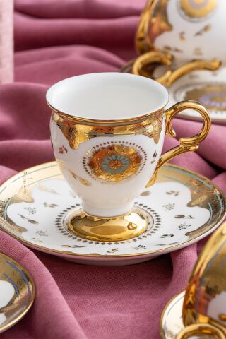 ACAR Zaira 6 Kişilik Kahve Fincanı Takımı - 90 ml